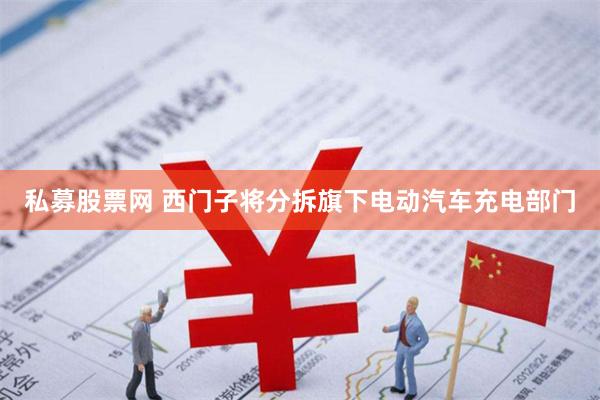 私募股票网 西门子将分拆旗下电动汽车充电部门